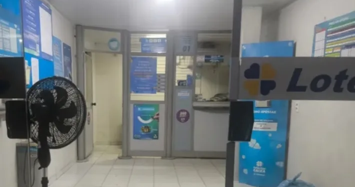 Bandidos invadem lotérica em Vereda e fogem com cofre