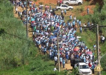 Santuário Jesus Misericordioso recebe a 8ª Peregrinação Diocesana do Terço dos Homens em Itanhém