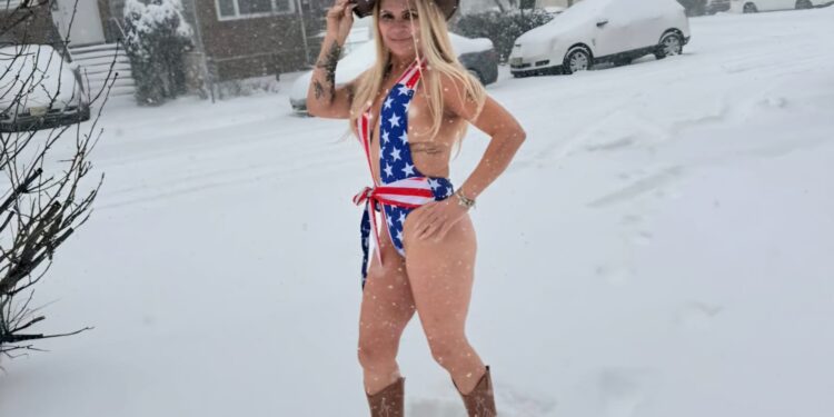 Com –9 °C e zero medo: itanheense Keyla Açúcar tira o casaco no gelo e provoca: “IA faz isso?