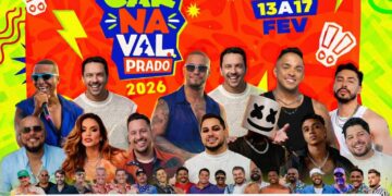 Carnaval Prado 2026 divulga programação oficial com grandes atrações nacionais e regionais