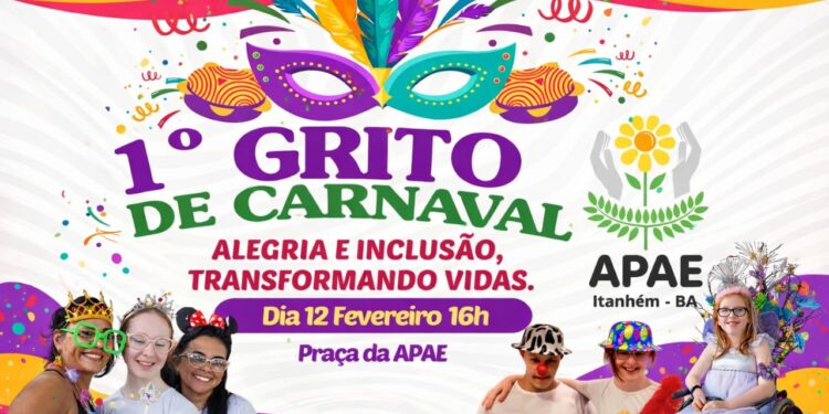 APAE promove Grito de Carnaval com festa aberta à comunidade