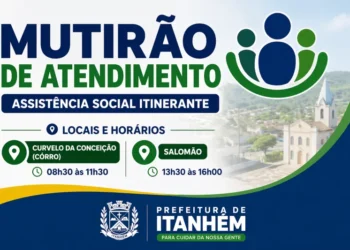 Prefeitura de Itanhém realiza mutirão com atendimentos itinerantes em Curvelo da Conceição e Salomão