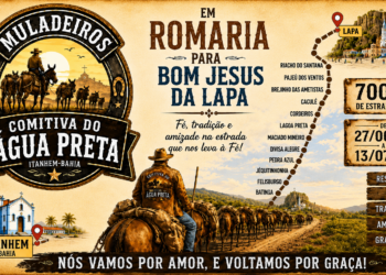 Comitiva do Água Preta inicia romaria de 700 km rumo a Bom Jesus da Lapa
