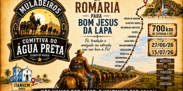 Comitiva do Água Preta inicia romaria de 700 km rumo a Bom Jesus da Lapa